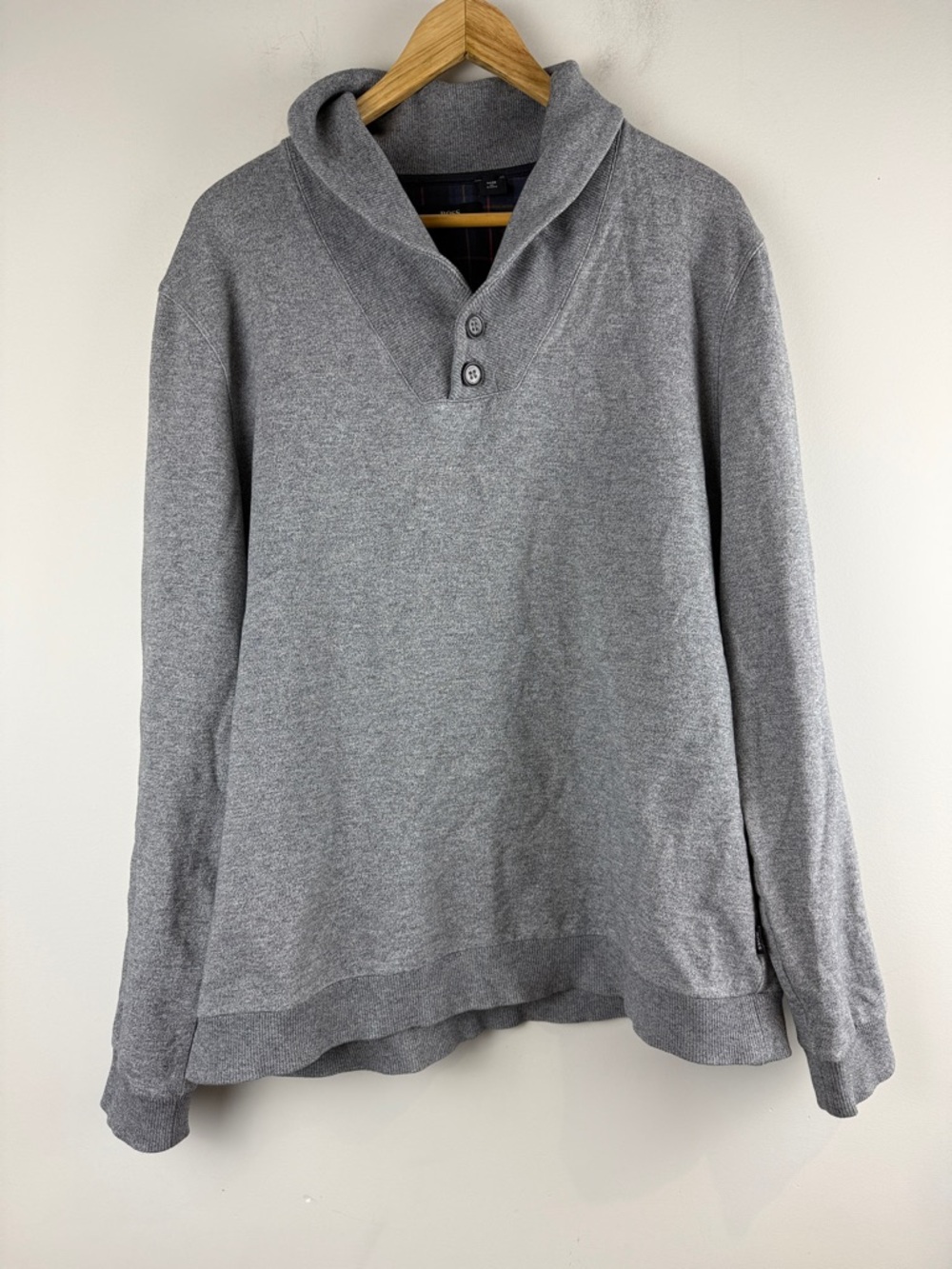 Hugo Boss Grey Pullover Sweatshirt Size Medium